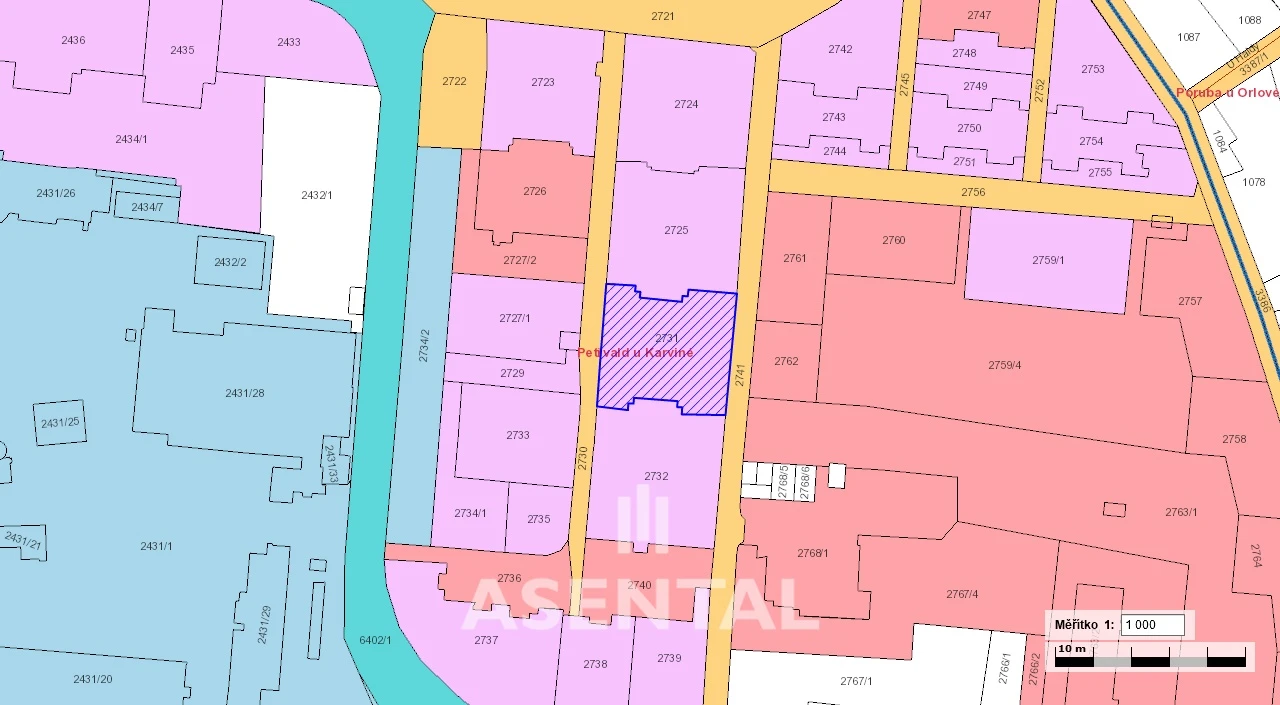 Prodej pozemku o výměře 1 045 m² v k.ú. Petřvald u Karviné