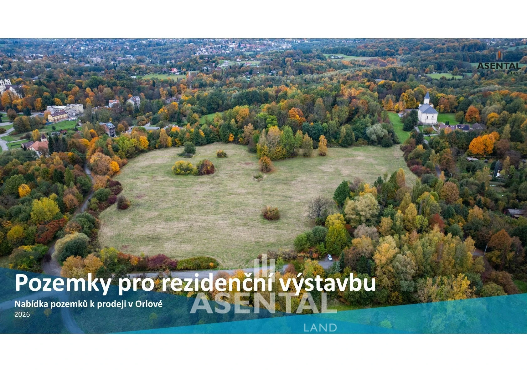 Pozemky pro bydlení – prodej souboru pozemků o výměře 43 470 m² v k.ú. Orlová