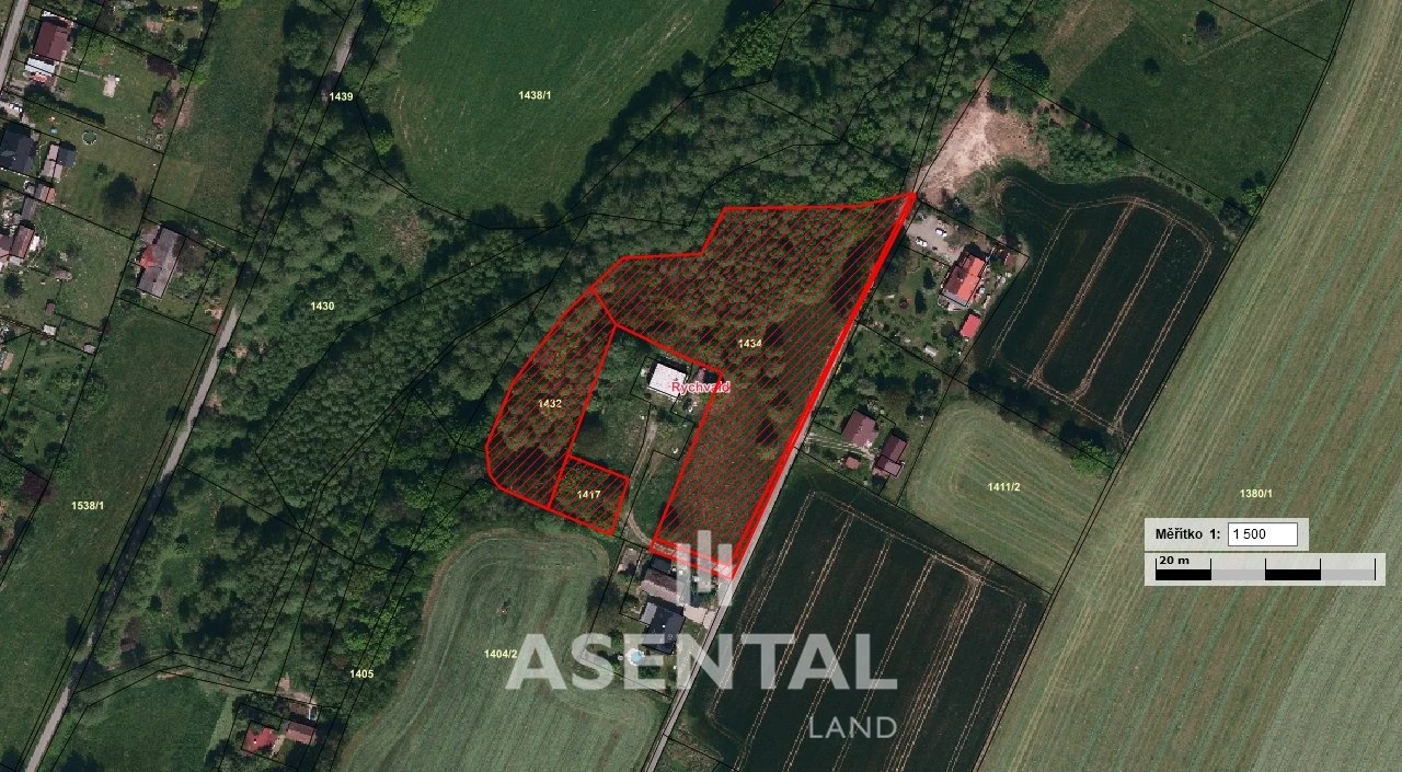 Prodej pozemků, 9 533 m²  Rychvald
