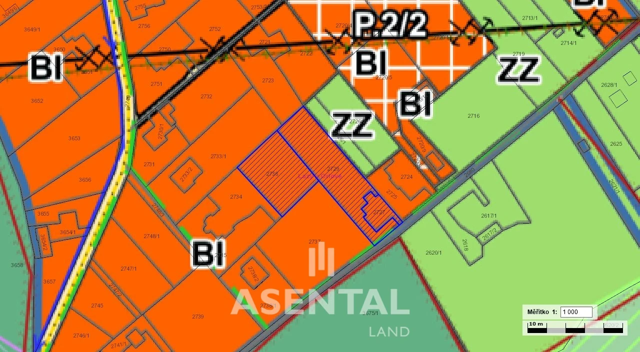 Prodej souboru pozemků o výměře 2 540 m² v k.ú. Lazy u Orlové