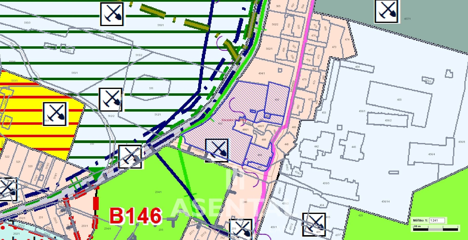 Prodej pozemků, 8 784 m² - Ostrava - Slezská Ostrava