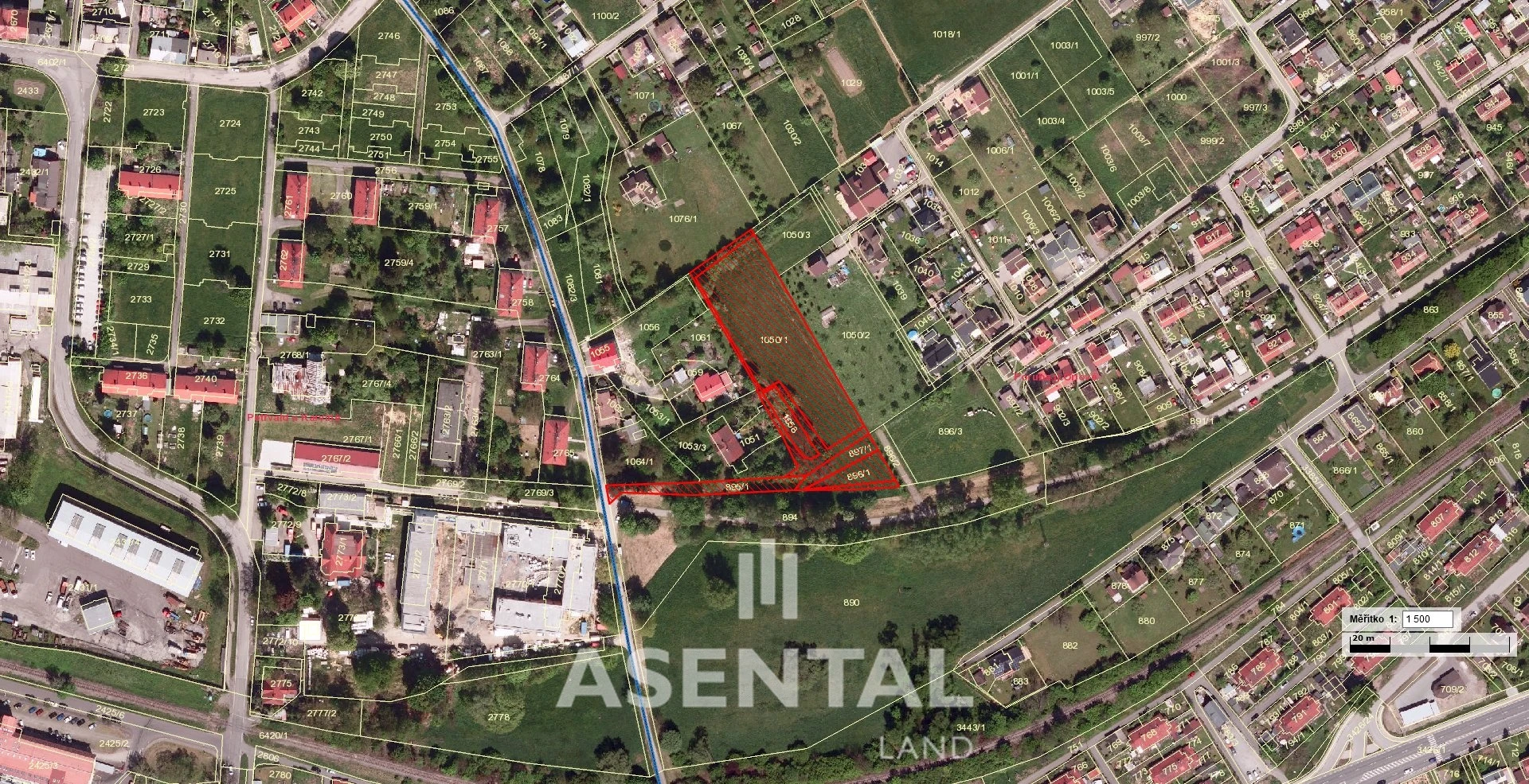 Prodej stavebních pozemků, 5 780 m²  Poruba u Orlové