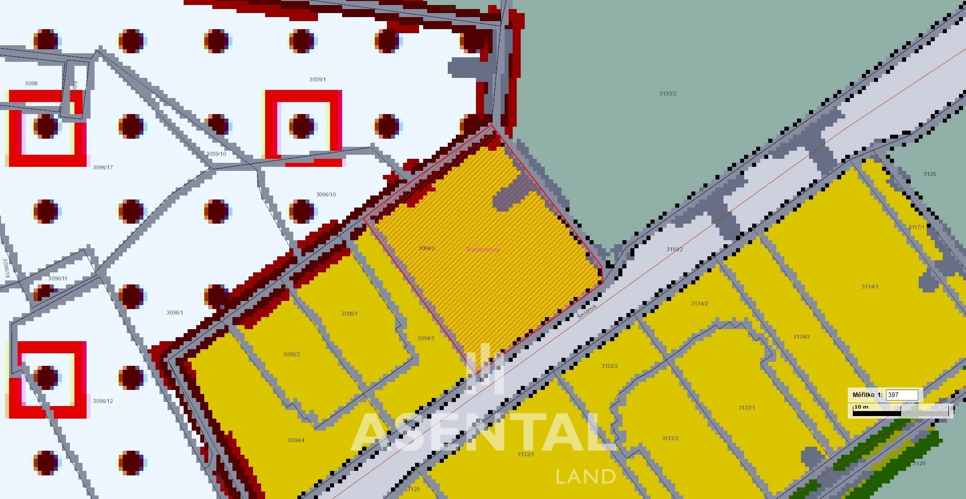 Prodej pozemku, 1 366 m² - Radvanice