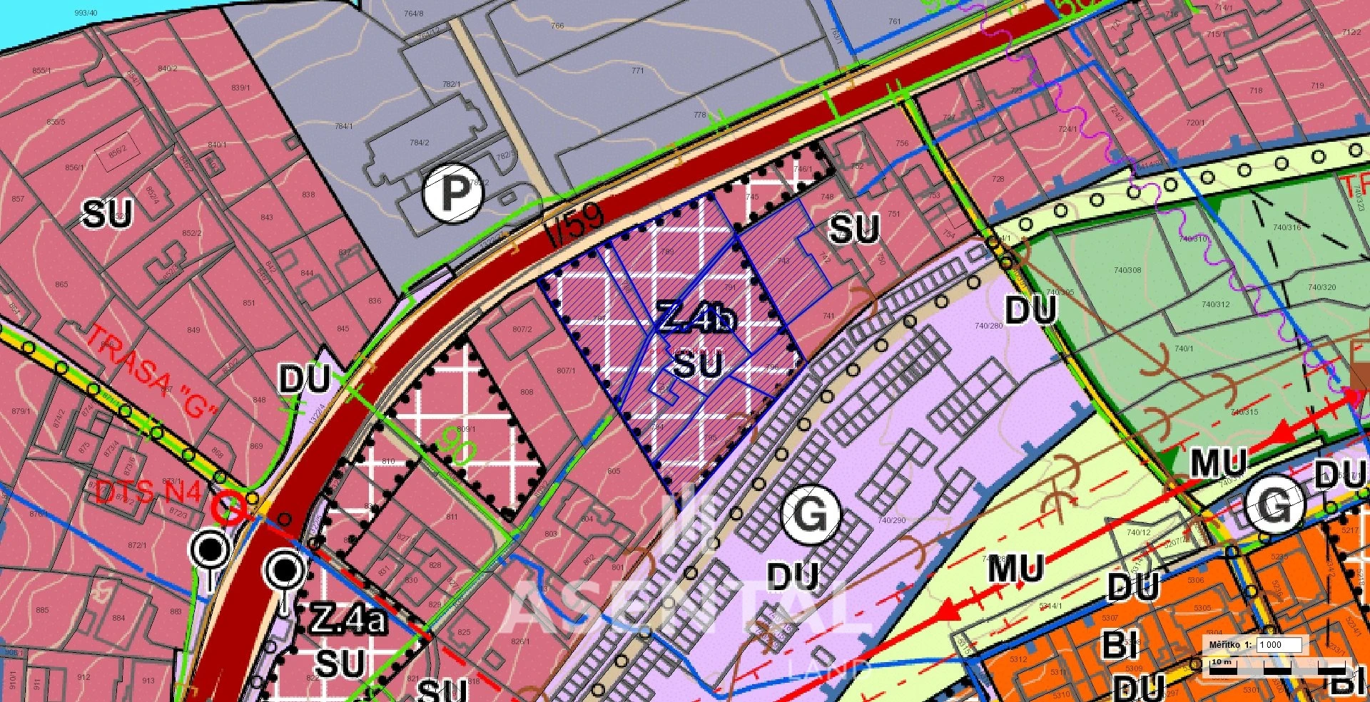 Prodej souboru pozemků o výměře 6 976 m² v k.ú. Petřvald u Karviné