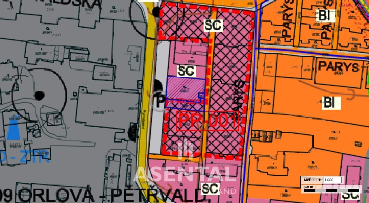 Prodej souboru pozemků o výměře 1 025 m² v k.ú. Petřvald u Karviné