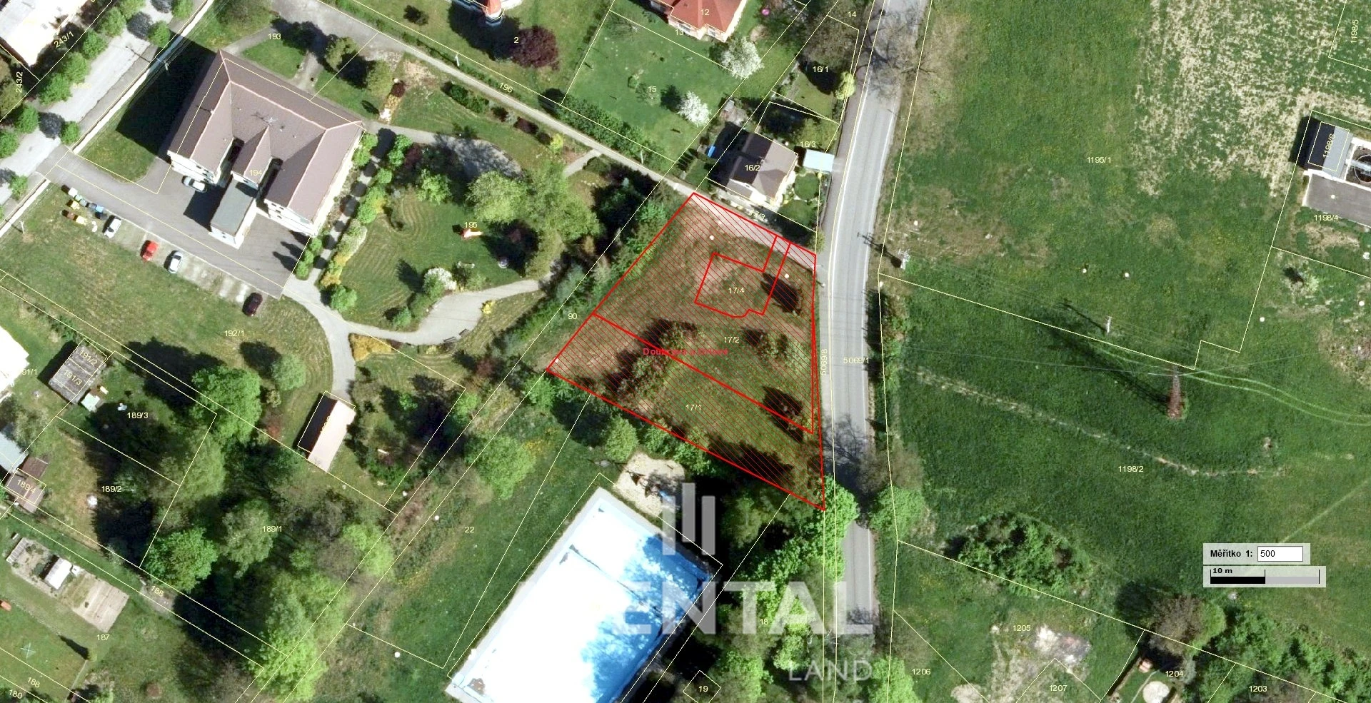 Prodej pozemků, 1 705 m² Doubrava u Orlové