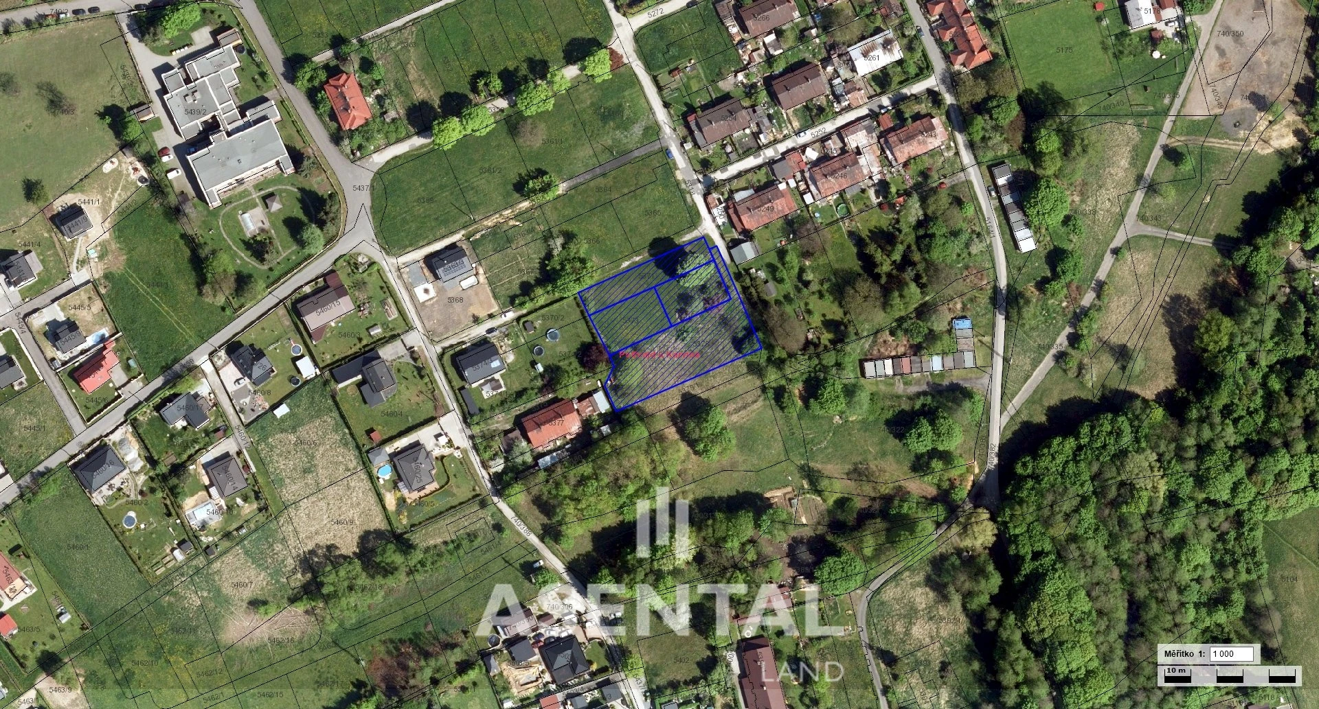 Prodej souboru pozemků o výměře 2 731 m² v k.ú. Petřvald u Karviné
